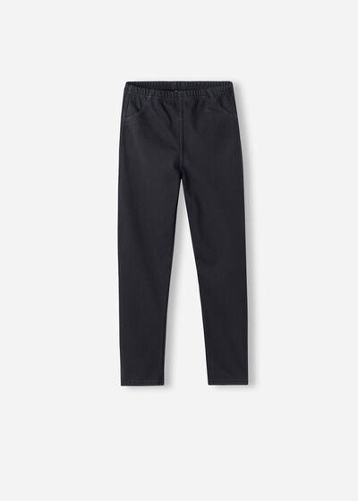Kislány Thermo Denim Leggings