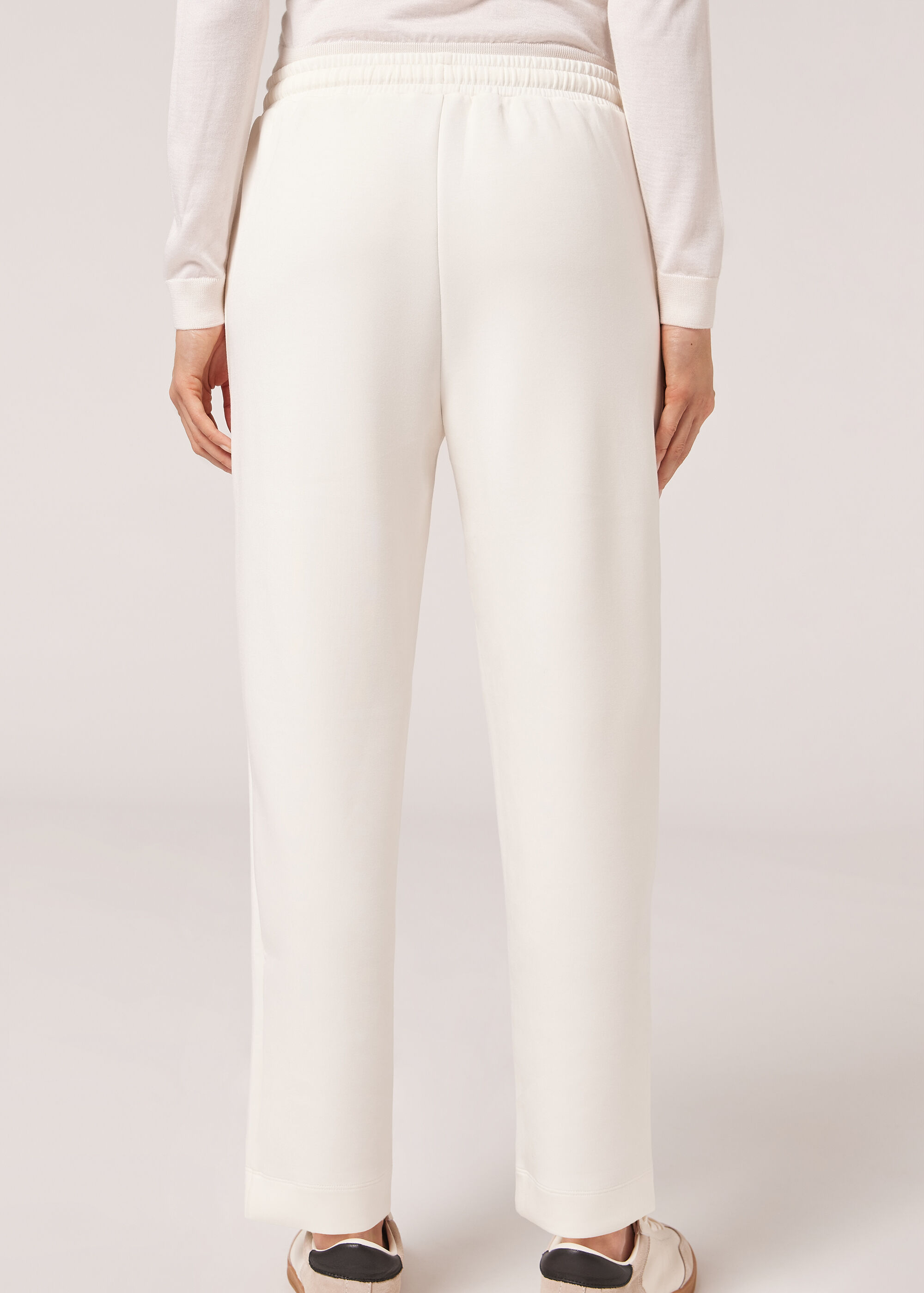 Modal Trousers with Pockets and Drawstring