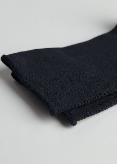 Socke aus Wolle/Baumwolle ohne Bündchen