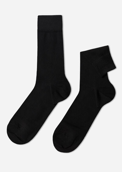 Chaussettes courtes en coton thermique pour homme