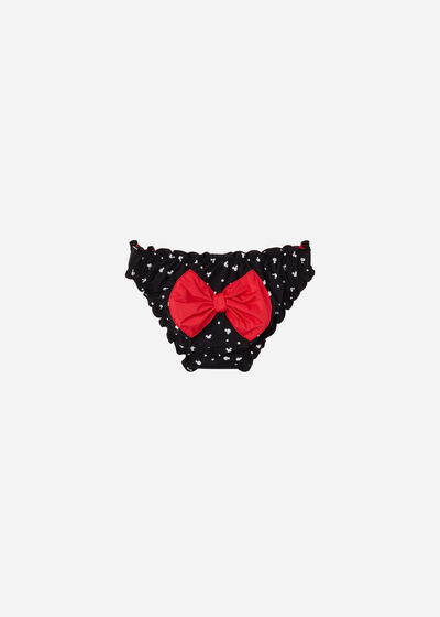 Bikini Bottoms Girls’ Disney Minnie Red Bows
