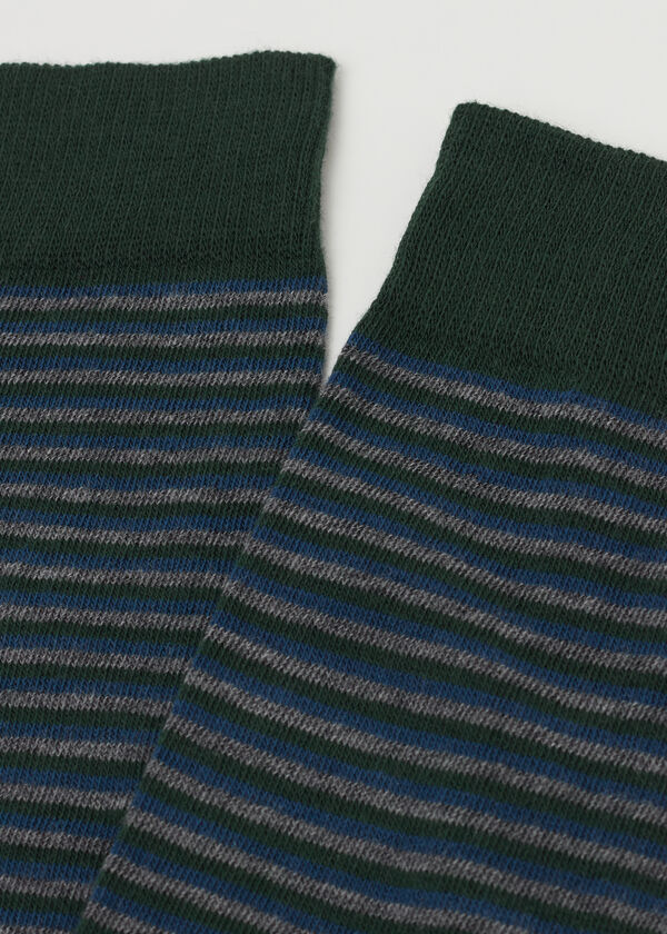Men&rsquo;s Striped Long Socks