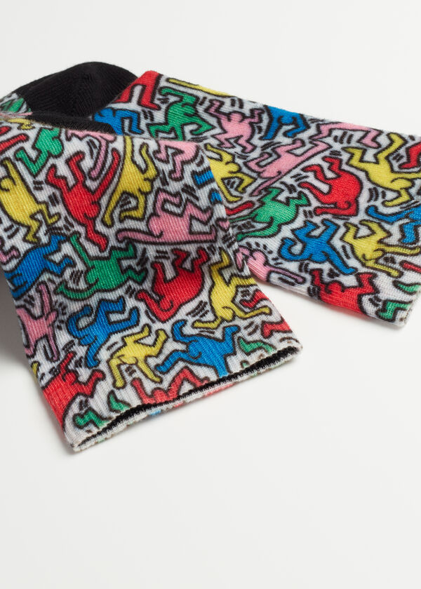 Keith Haring™ デジタルプリント スポーツ ショートソックス