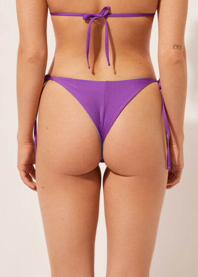 Panti de bikini brasileño con cordones Double Concept
