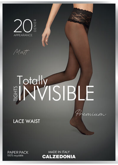Tights with Lace Waist