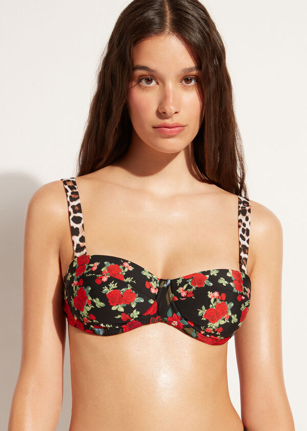 Lightly Padded Bandeau Bikini Top Nizza