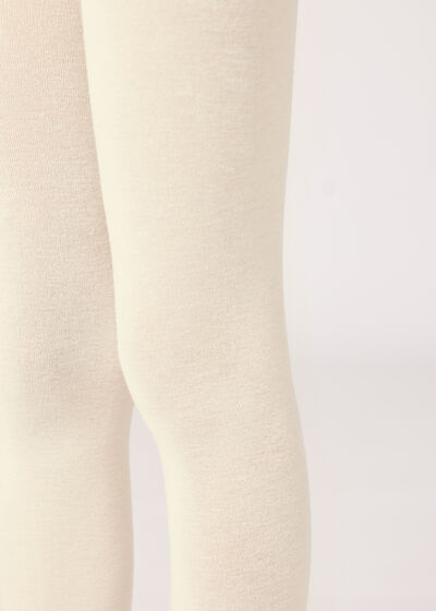 Girls' Super Opaque Tights with Cashmere