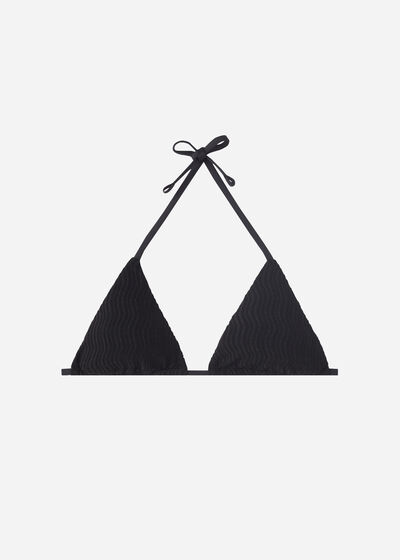 Trojúhelníková podprsenka s pohyblivými košíčky k plavkám Mykonos