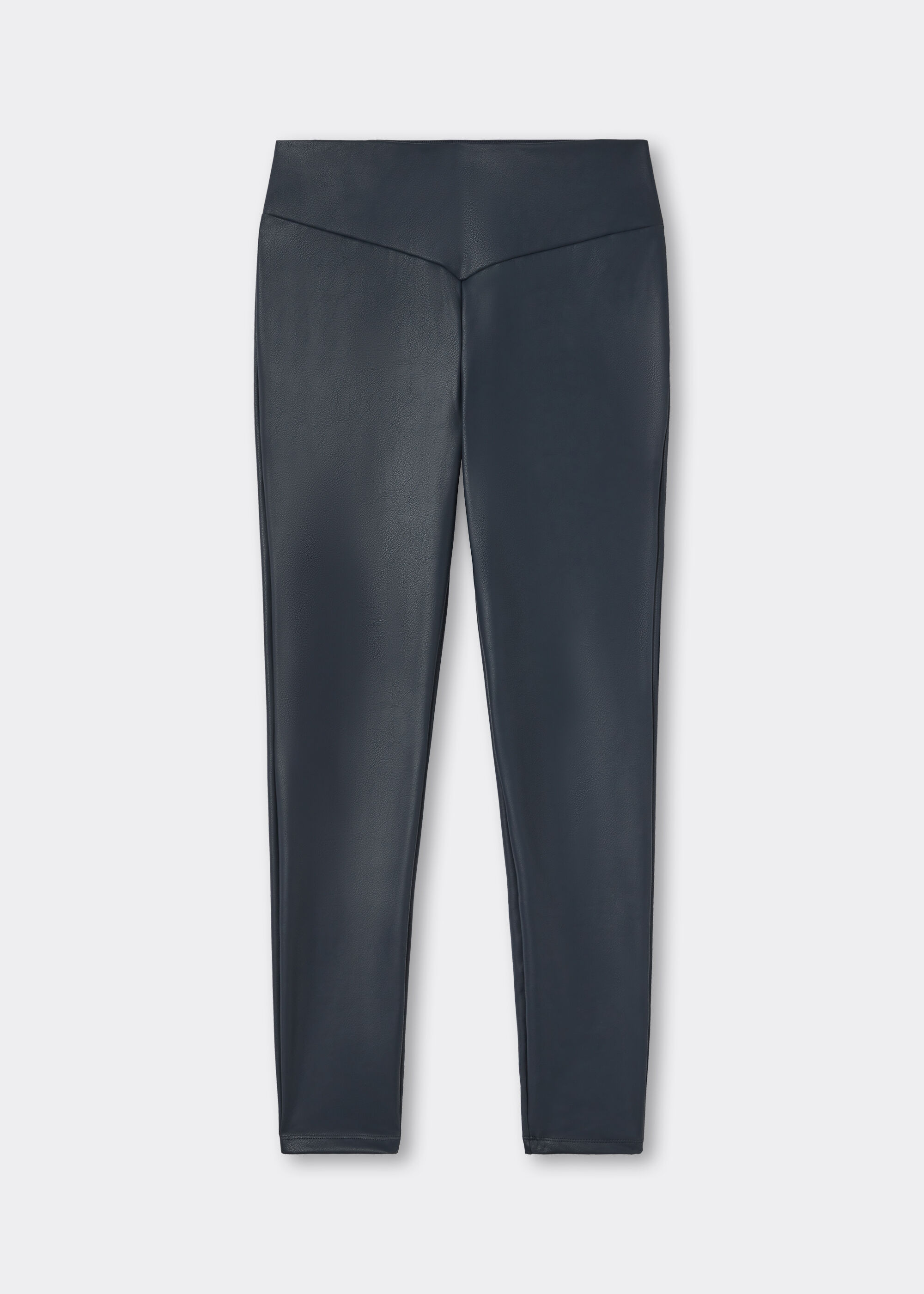 Leggings in Lederoptik