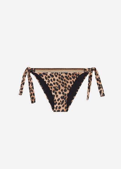 Animal Print Bow Bikini Bottoms Bilbao