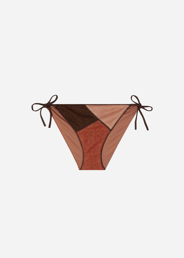 Lamé Tie Bikini Bottoms Lisbona