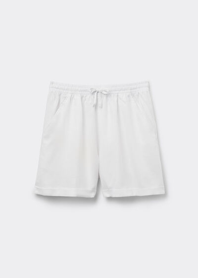 Linen and Viscose Shorts
