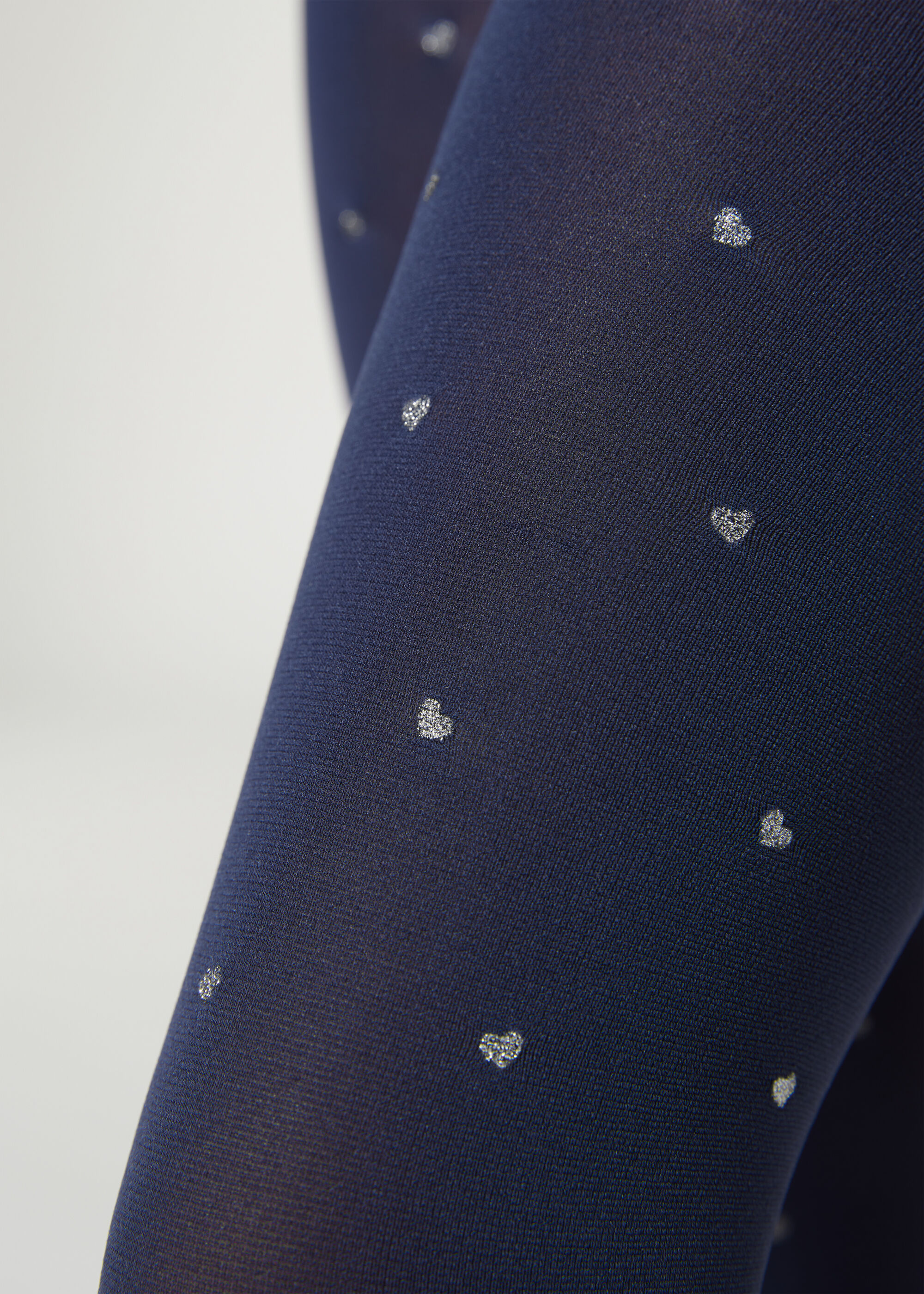 Girls' Opaque Tights with Glitter