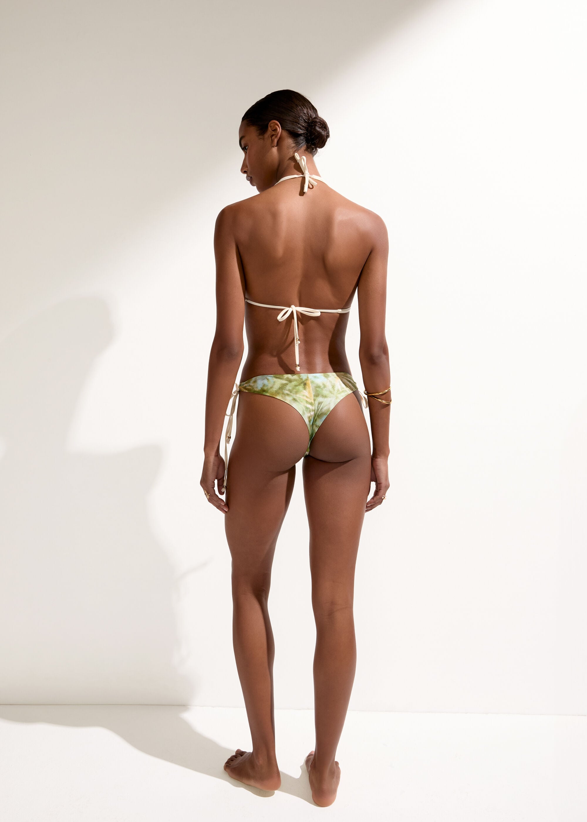 Braga de Bikini Brasileña Blurred Palms