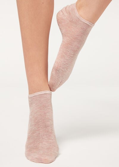 Linen and Viscose No-show Socks