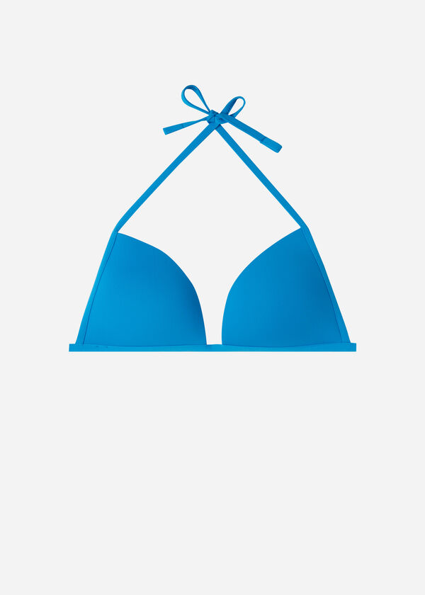 Trojúhelníková podprsenka s hebkou stupňovitou výztuží k plavkám Indonesia