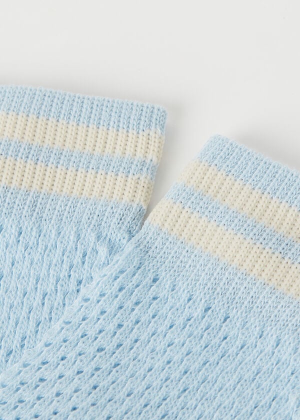 Krátké ponožky s děrováním