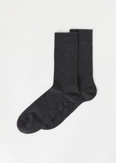 Chaussettes courtes en coton thermique pour homme