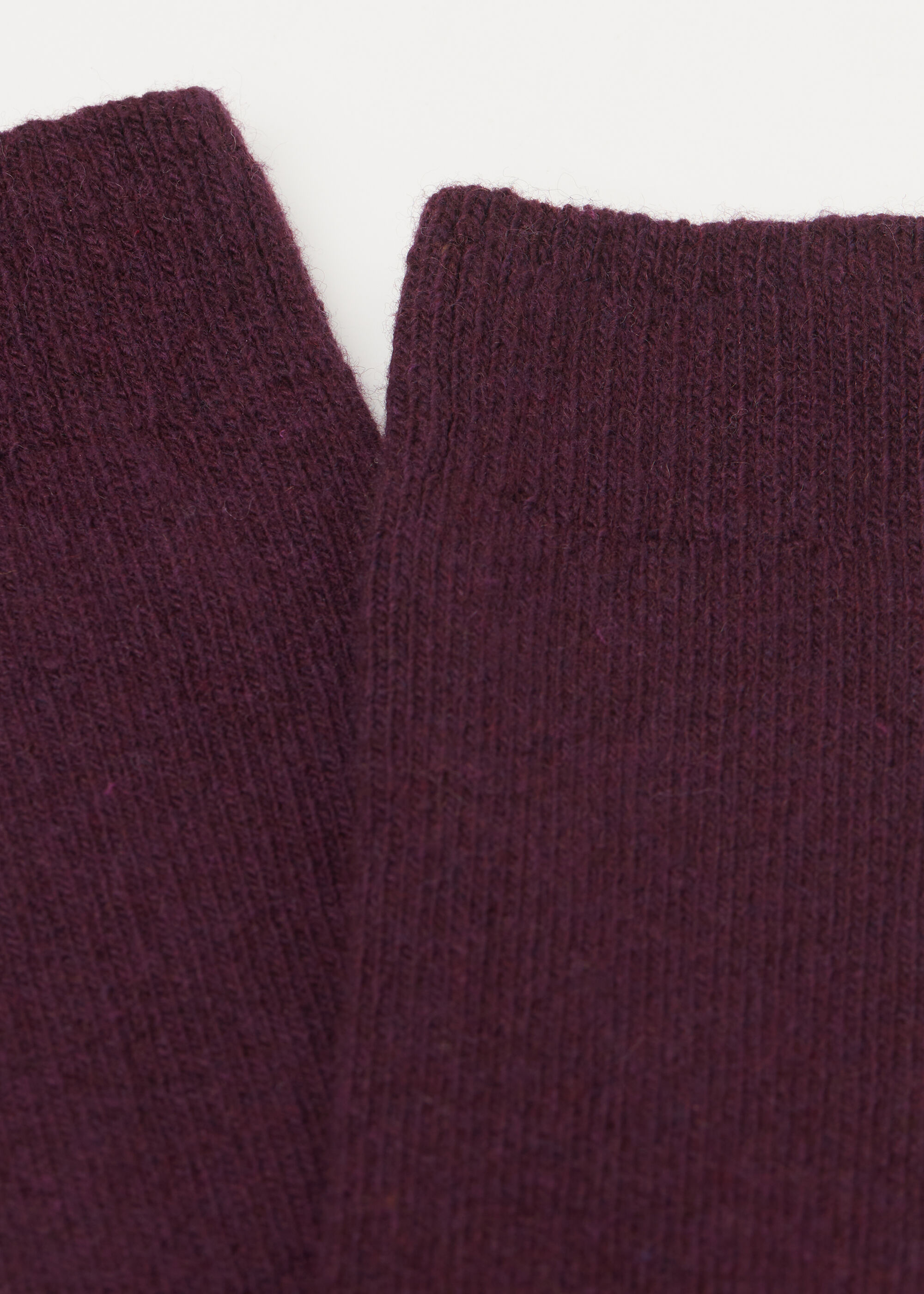 Short Ribbed Socks with Wool and Cashmere