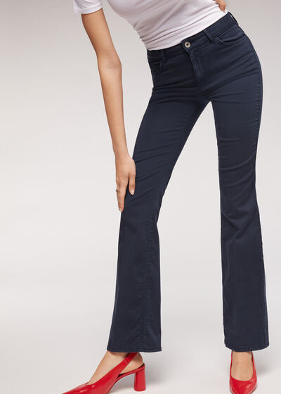 Zvonové Džíny Light Denim Eco