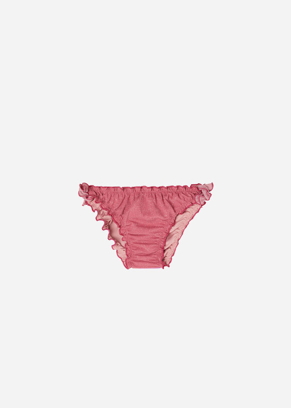 Girls’ Lamé Swimsuit Bottom Lisbona