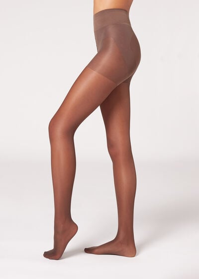 30 Denier Sheer Stomach and Buttocks Shaping Tights