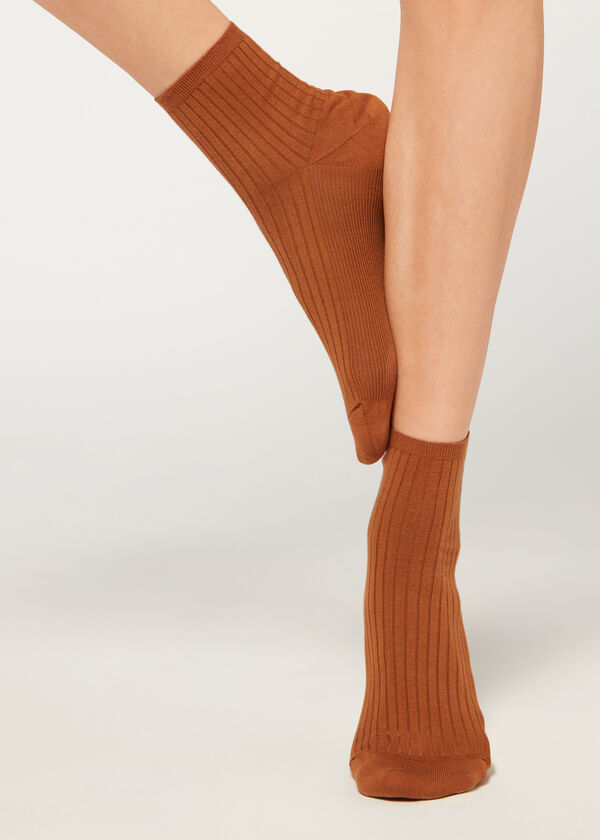 Ribbed Short Socks