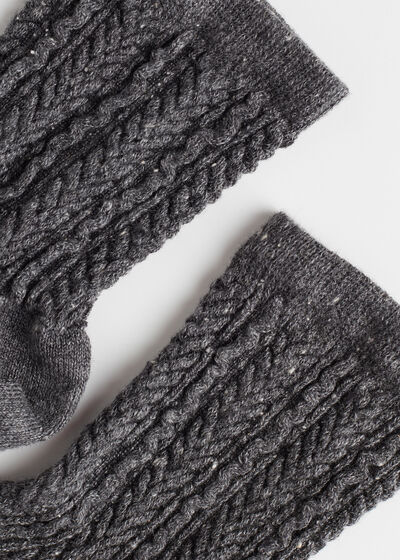 Slub Cotton Short Socks