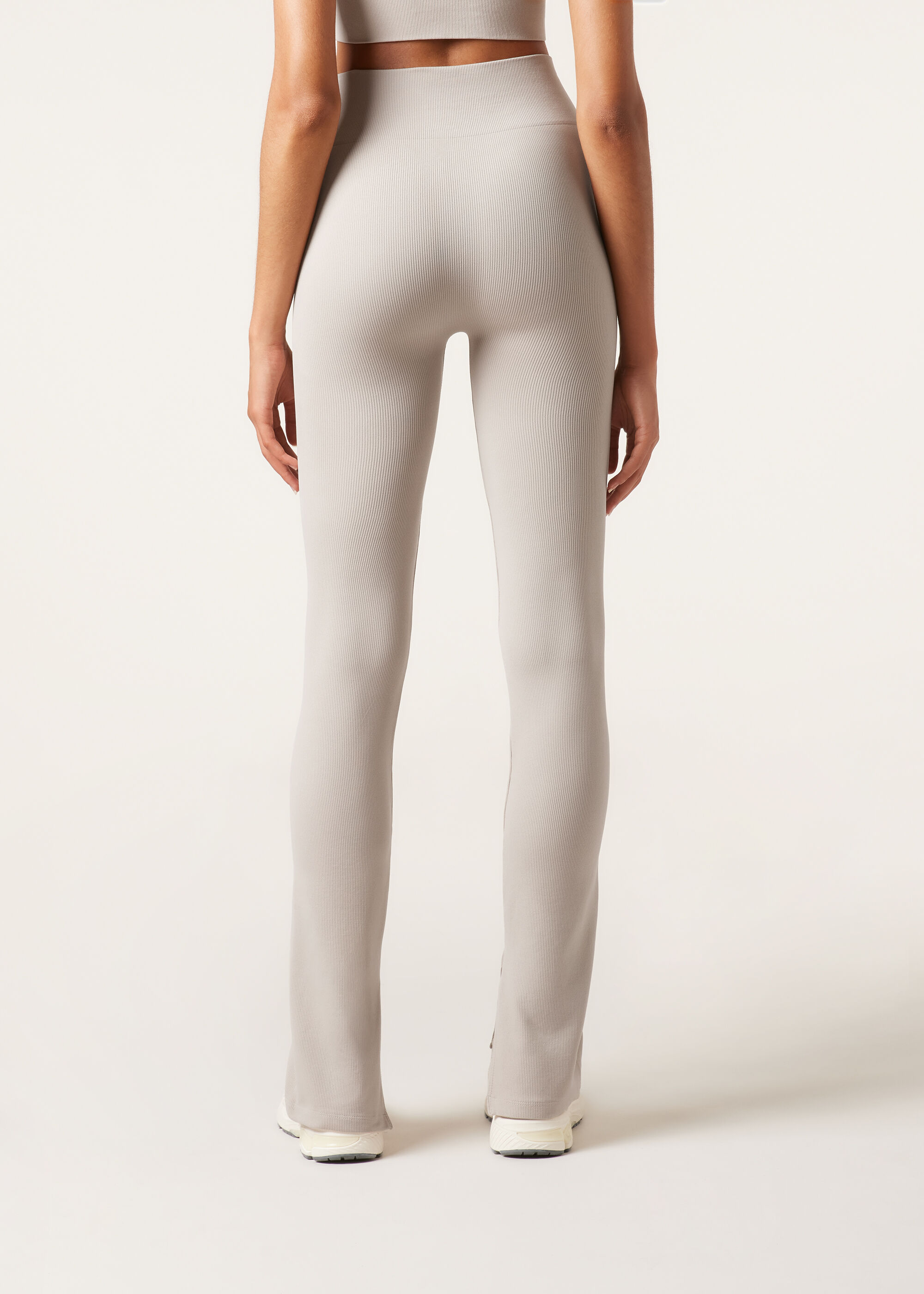 Flared Leggings with Side Slits