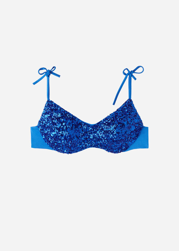 Padded Crop Bikini Top Cannes