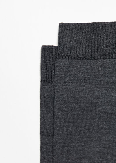 Chaussettes longues en coton extensible pour homme