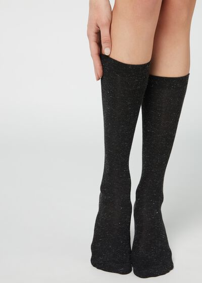 Glitter Hold-Ups with Cashmere