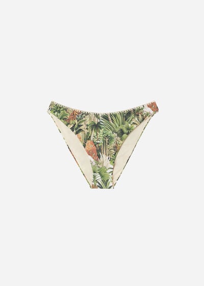 Bikinihose mit Dschungel-Print Savage Tropics