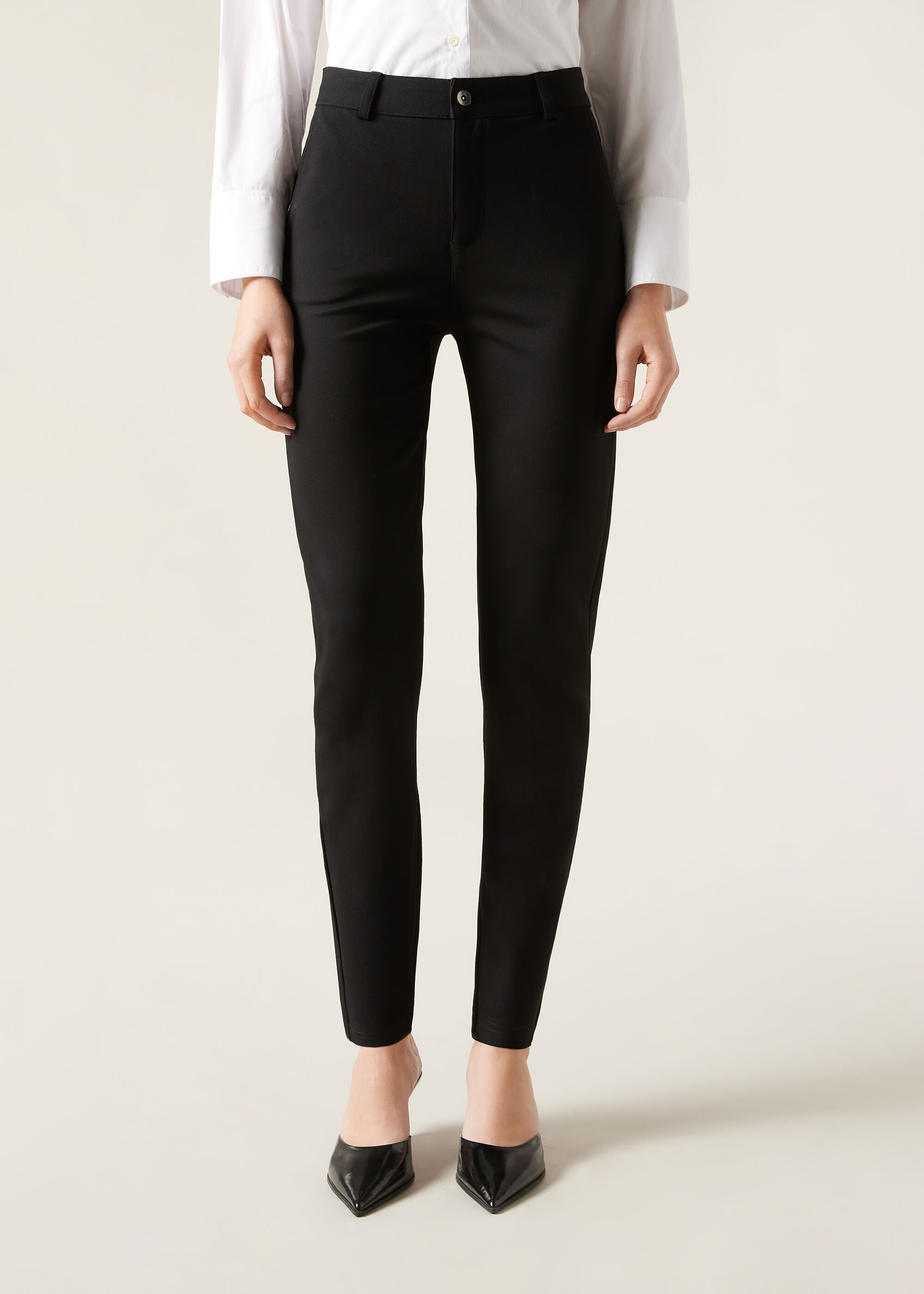 Leggings Cinque Tasche Punto Milano