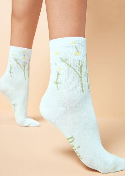 Шкарпетки Спортивні в Квіточки Eco