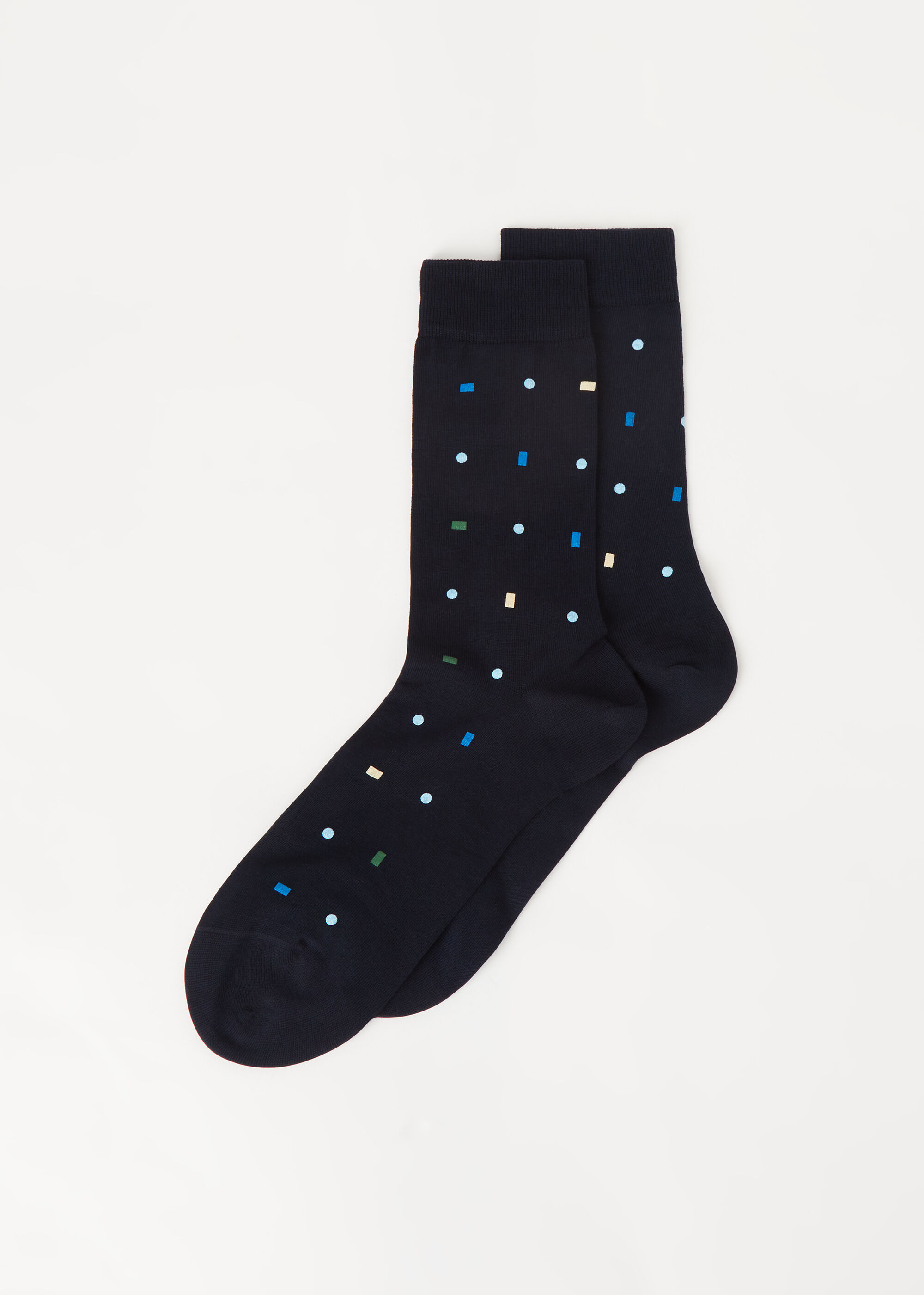 Herrensocken mit geometrischem Muster