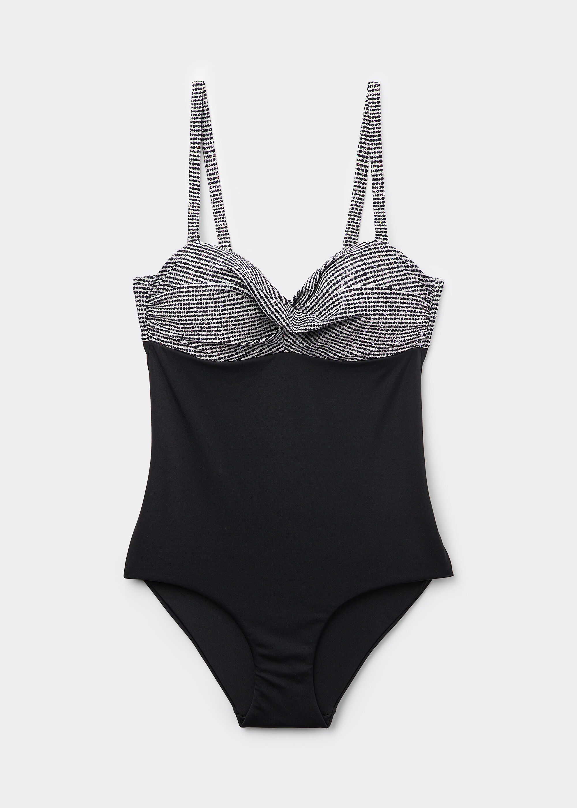 Costume Intero Contenitivo Black Dots
