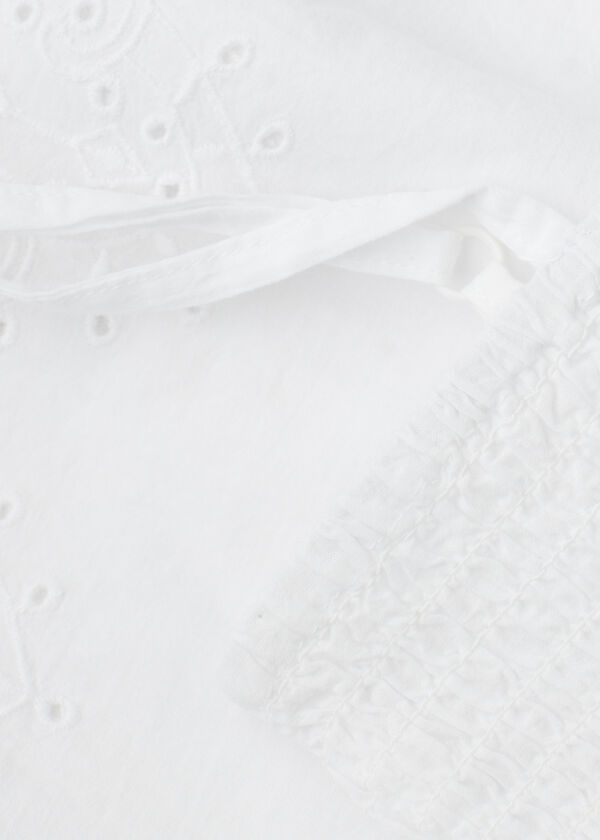 Robe fille avec dentelle anglaise