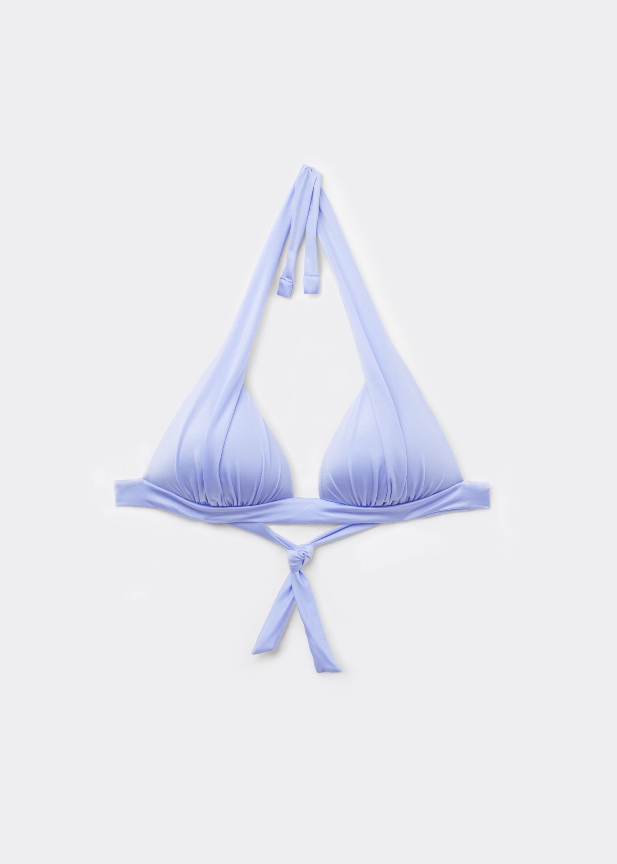 Triangel-Bikinioberteil mit abgestufter Wattierung Shiny Satin