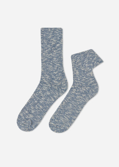 Pánske krátke teplé bavlnené ponožky