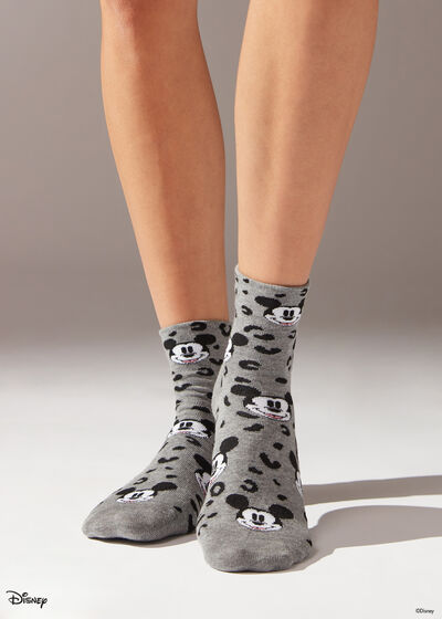 Animal Print Disney Short Socks