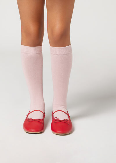 Kids’ Breathable Cotton Long Socks