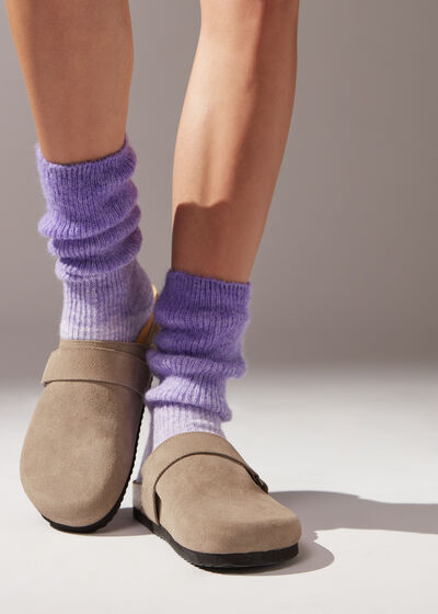 Κοντές Κάλτσες με Μαλλί Soft και Ντεγκραντέ Σχέδιο