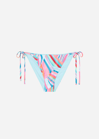 Bikinihose mit schmalen Bändchen Neon Summer