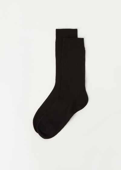Krátké pánské žebrované ponožky