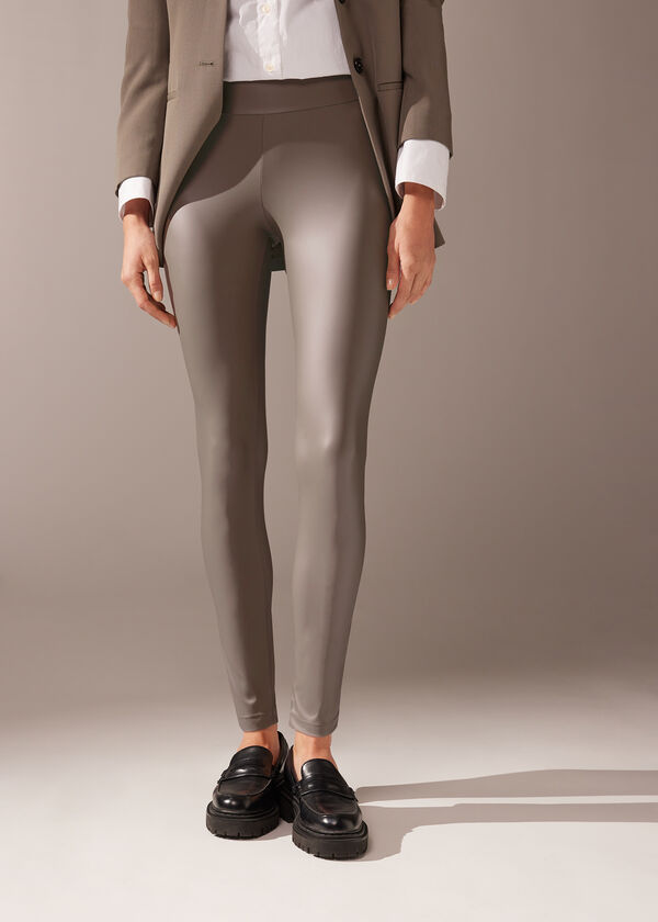 Legging Effet Cuir