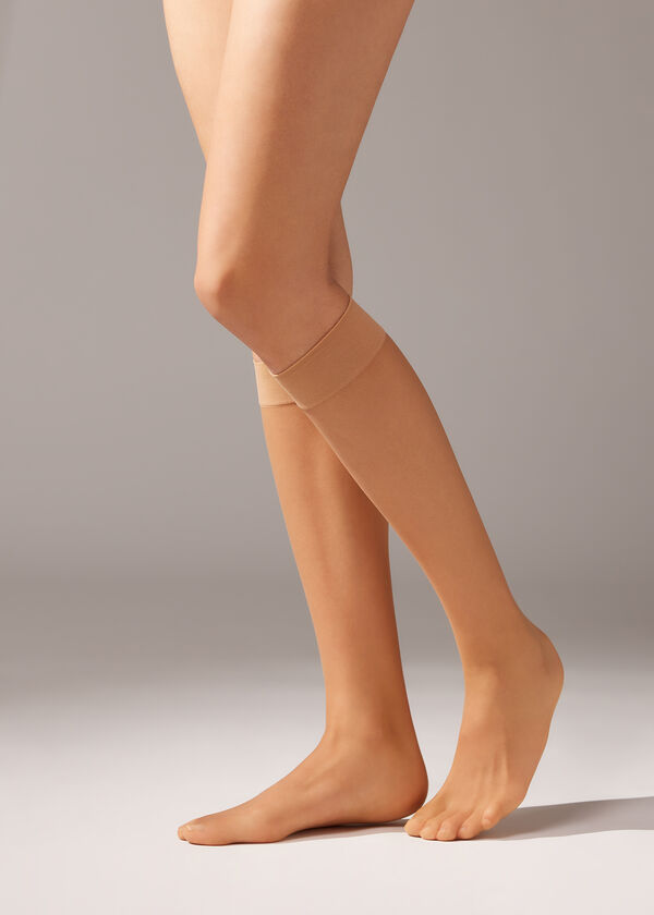 8 Denier Sheer Comfort Cuff Knee-Highs