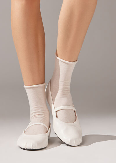 Krátké Bavlněné Ponožky bez Gumičky