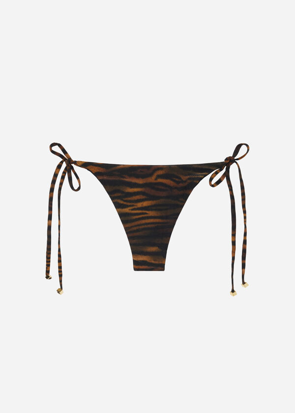 Panti de bikini brasileño con cordones Mombasa