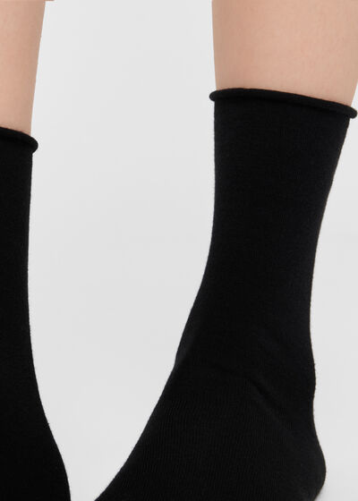 Non-Elastic Cotton Ankle Socks